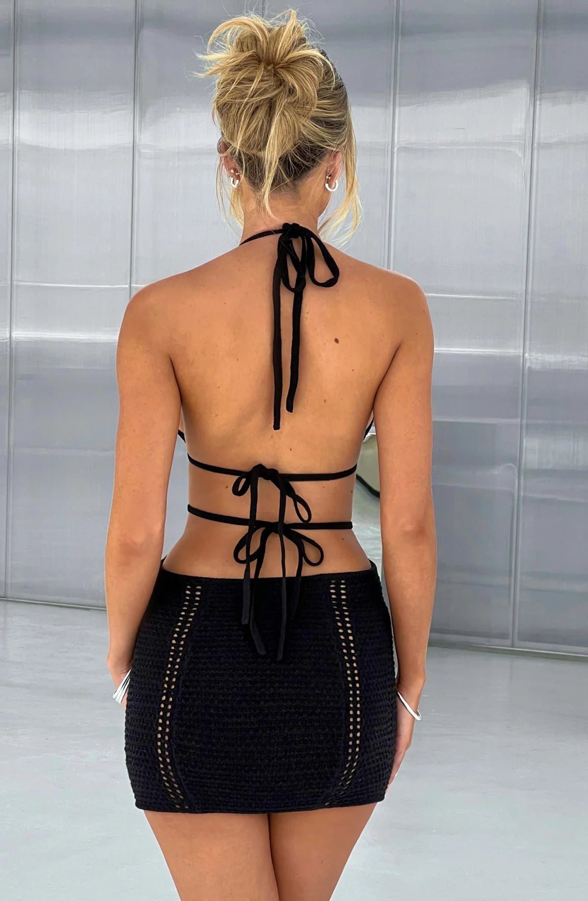 Franciele Black Dress