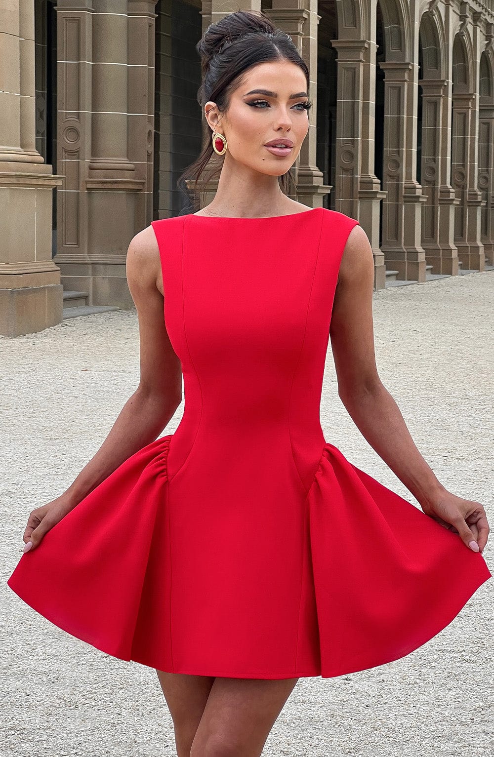 Lauriane Red Dress