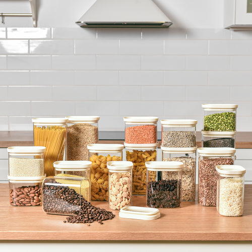 Rectangle Glass Pantry Storage Jars - Take 10 Pay 5, Today Only🔥