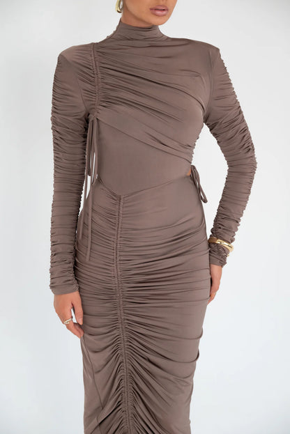 Milena Brown Dress
